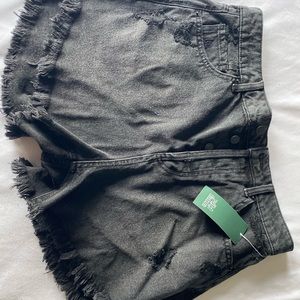 Distressed Jean Shorts